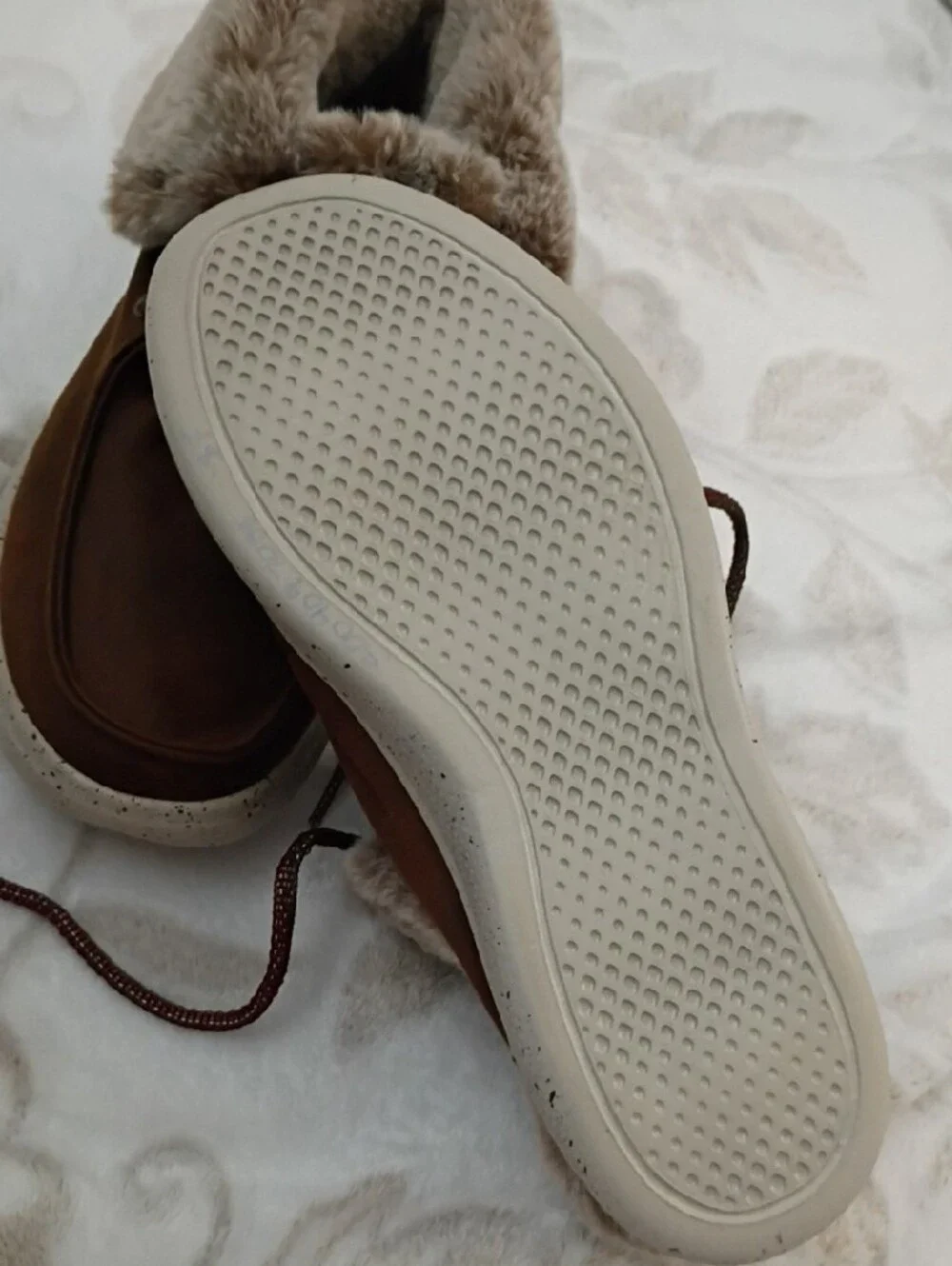 Skechers Bobs Brown Faux-Fur Lined Lace-Up Ankle Boots -Offers Welcome